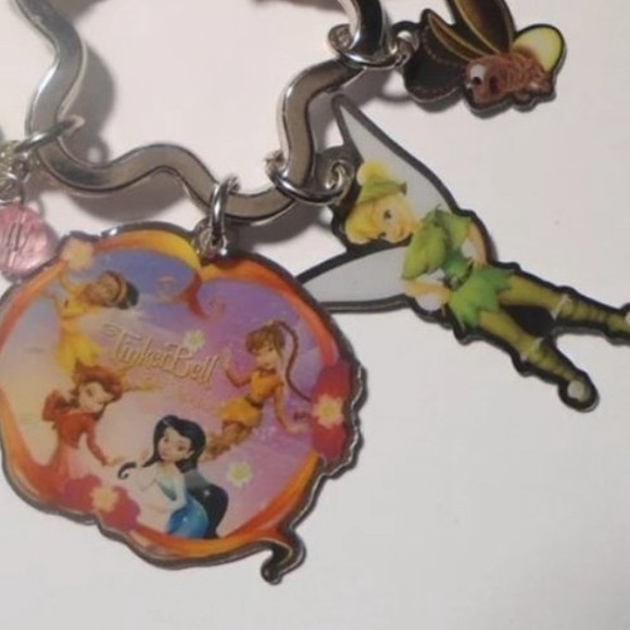 Tinkerbell and Peter Pan Vintage Collectible Disney Key Chain Bag Charm NWOT - Picture 4 of 4